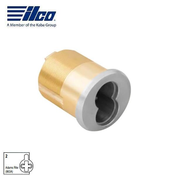 DQ0032XXXX SFIC Mortise Housing, 6/7-Pin, 1-3/8", Thin Head, Falcon/Saflok Clover Cam, Satin Chrome